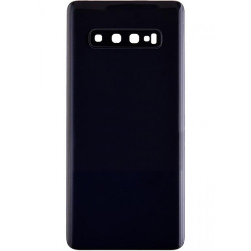Galaxy S10 Back Glass Black With Camera Lens
